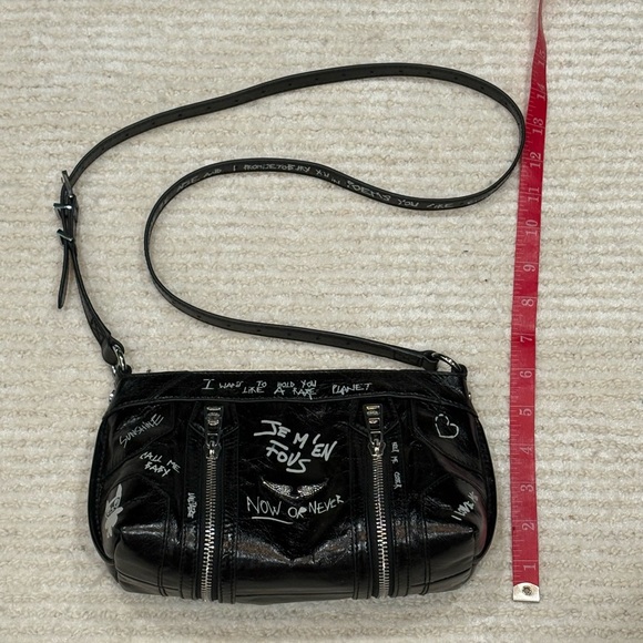 Zadig & Voltaire Sunny Mood Graffiti bag, used once like-new - Picture 7 of 15